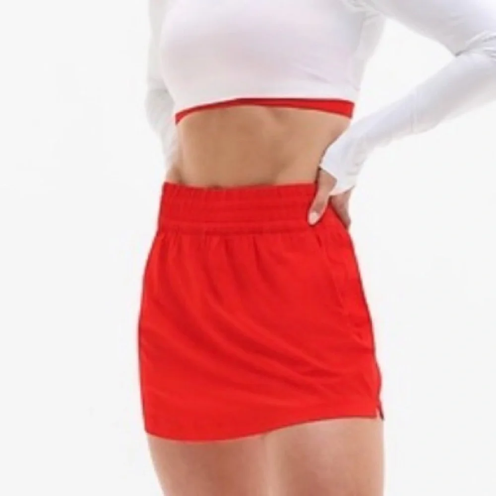 ATHLETA Weekender High Rise Run Skort Skirt Red Size Small - Picture 2 of 16